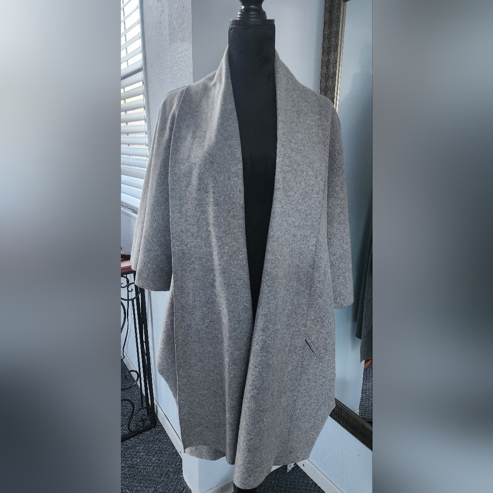 Eileen Fisher Poncho/ Cape Grey Size M/L